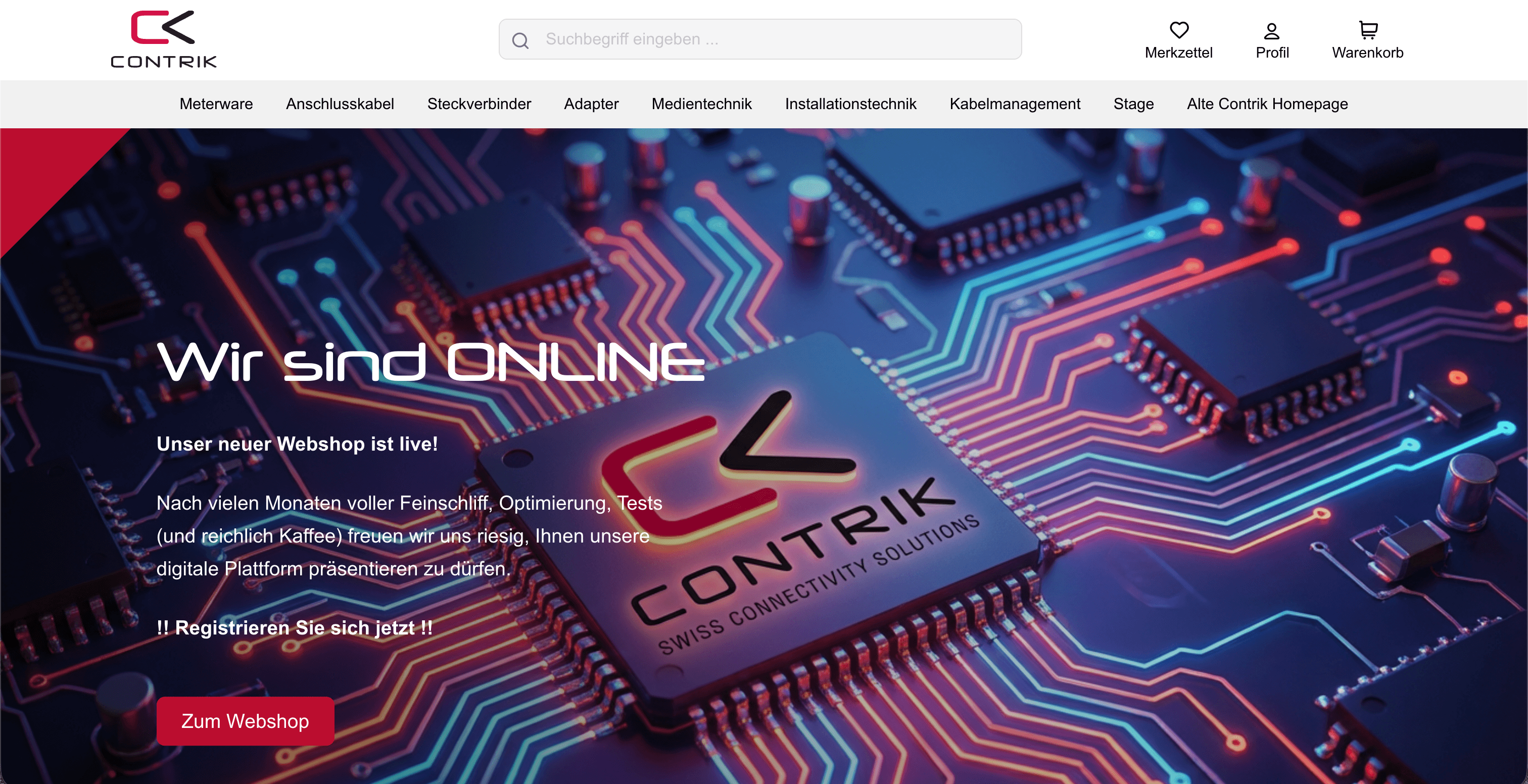 Contrik AG · B2B Industrie · Shopware 6.7 mit SAP